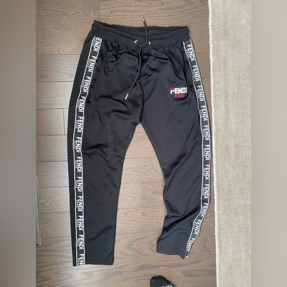 Fendi Men's Black Track Pants